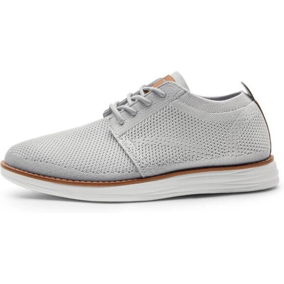🆕Bruno Marc Men Grey Knit Flex Mesh Oxfords Lace-Up Lightweight Casual Sneakers - Picture 11 of 11